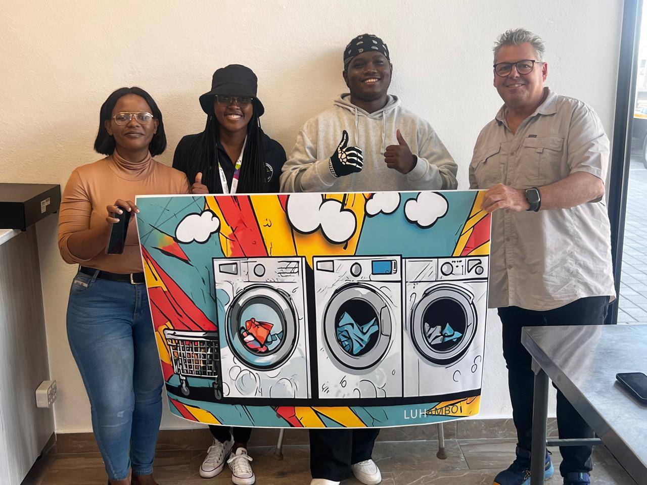 Laundromat Wallpaper Design Winner - Image 1